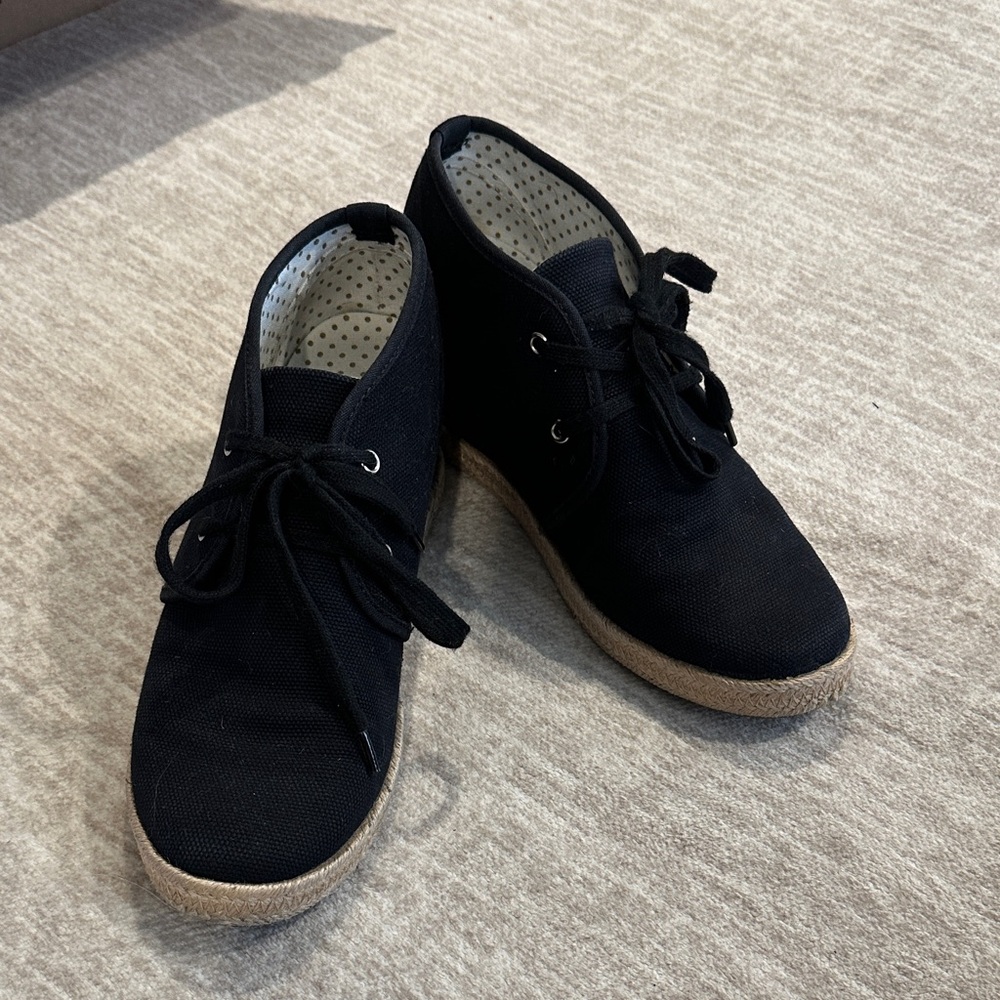 Aldo Canvas Lace-Up Wedge Shoe